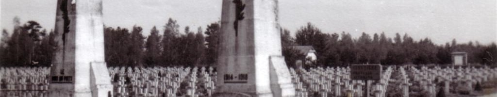 Deutscher Soldatenfriedhof des ersten Weltkrieges in Frankreich im Jahr 1940