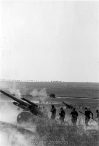 Feuerstellung der 10. Batterie des Artillerieregimentes 260