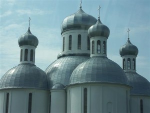 Eine orthodoxe Kirche in Belarus