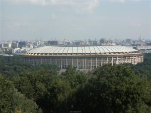 Das Olympiastadion Luschniki - Heimat von Spartak Moskau