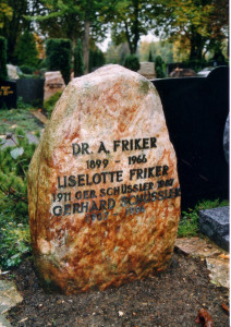 Das Grab von Dr. August Friker