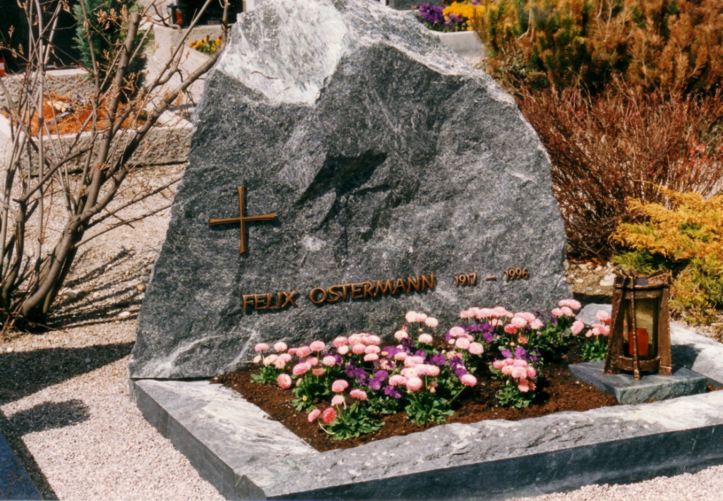 Das Grab von Hauptmann Ostermann