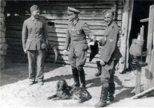 Mit Generalleutnant Hahm und einem russischen Hilfswilligen