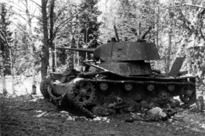abgeschossener Panzer ostwärts Kaluga