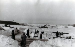 8,8cm Stellung bei Juchnow-Baranowka am 10.01.1942