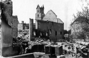 0088 Kirche von Neuenburg nach französischem Beschuss_1