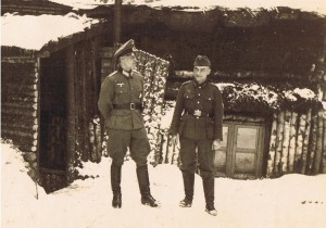 Weihnachten 1942, Oberstleutnant Grosser mit Fritz Schmelzle   